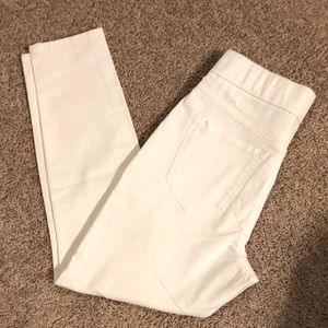 Womens white skinny crop pants size 4